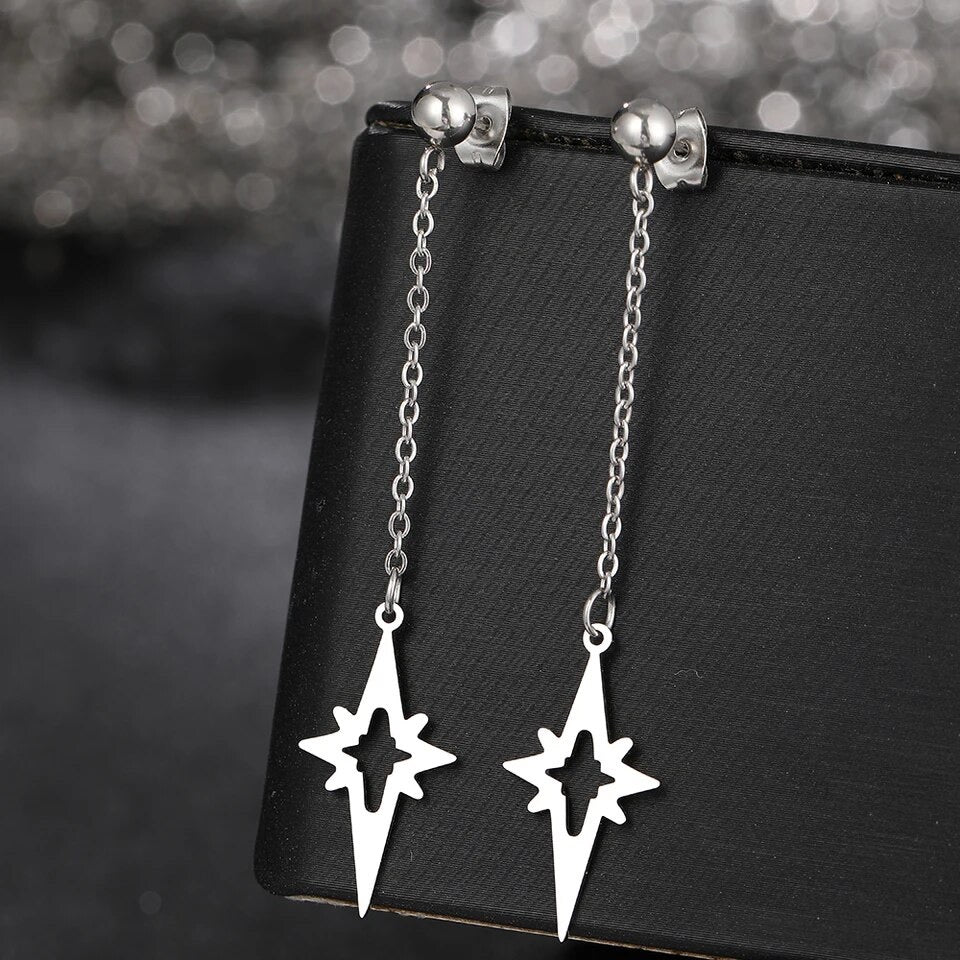 Retro Starlight Drop Earrings