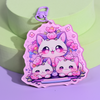 Whisker Wonderland Holographic Keyring