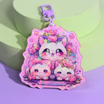 Whisker Wonderland Holographic Keyring