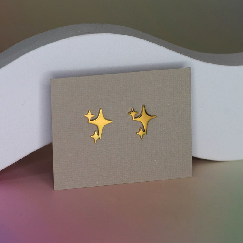 Sparkle Trio Stud Earrings