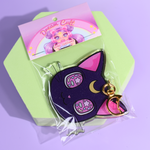 Luna from Planet Mau Glitter Keyring