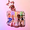 Spice Girls Acrylic Glitter Key Ring