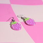 Glitter Strawberry Earrings