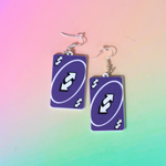 Purple Uno REVERSE Earrings