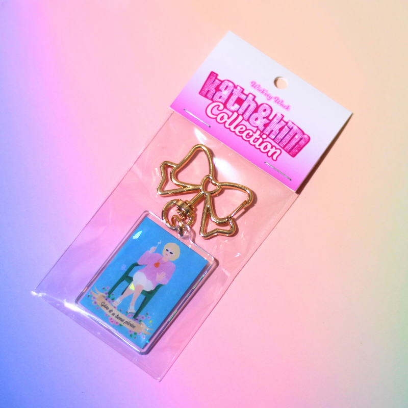Kath & Kim Give it a Bone Ploise Holographic Key Ring