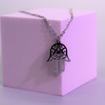 Hamsa Hand Stainless Steel Necklace