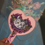 We're All Mad Here Hand Mirror