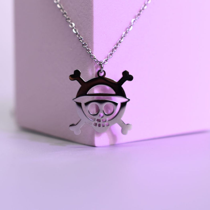 One Piece Luffy Skull Stainless Steel Necklace