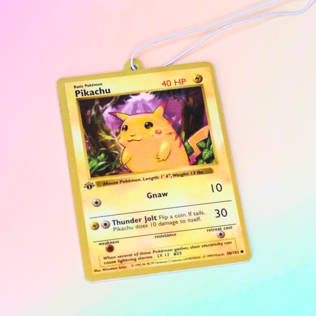 Pokemon Trading Card Style Air Freshener