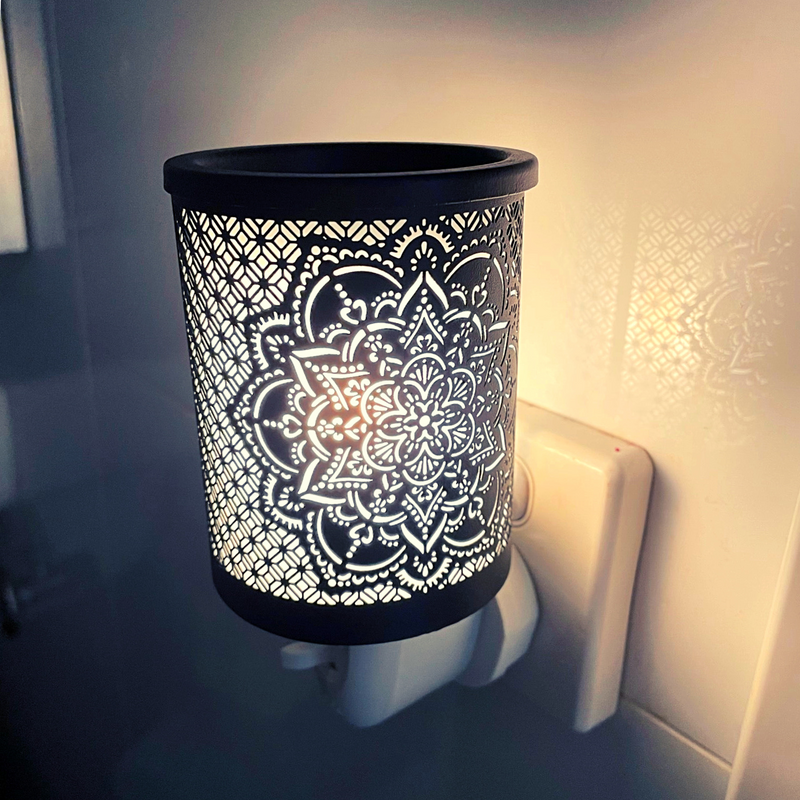 Mini Mandala Melt Warmer - Black