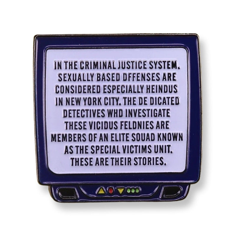 Law & Order Intro TV enamel pin