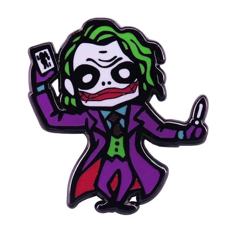 Joker Heath Ledger hard enamel pin