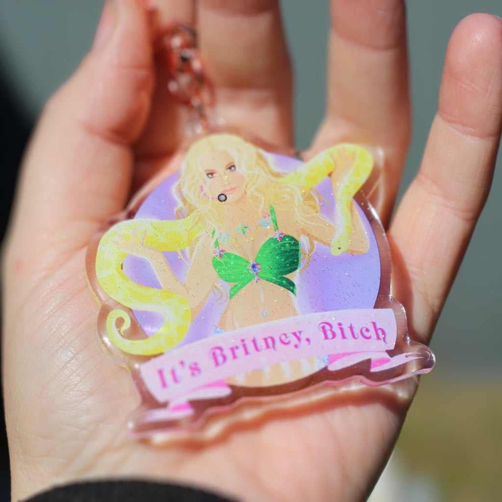 It's Britney Btch Glitter Britney Spears Keyring