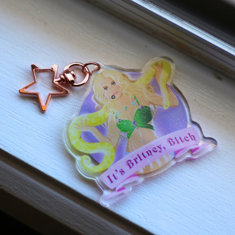 It's Britney Btch Glitter Britney Spears Keyring