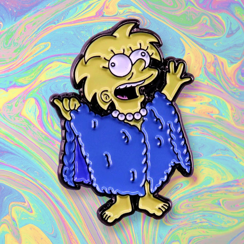 Lisa Simpson I Am The Lizard Queen! enamel pin