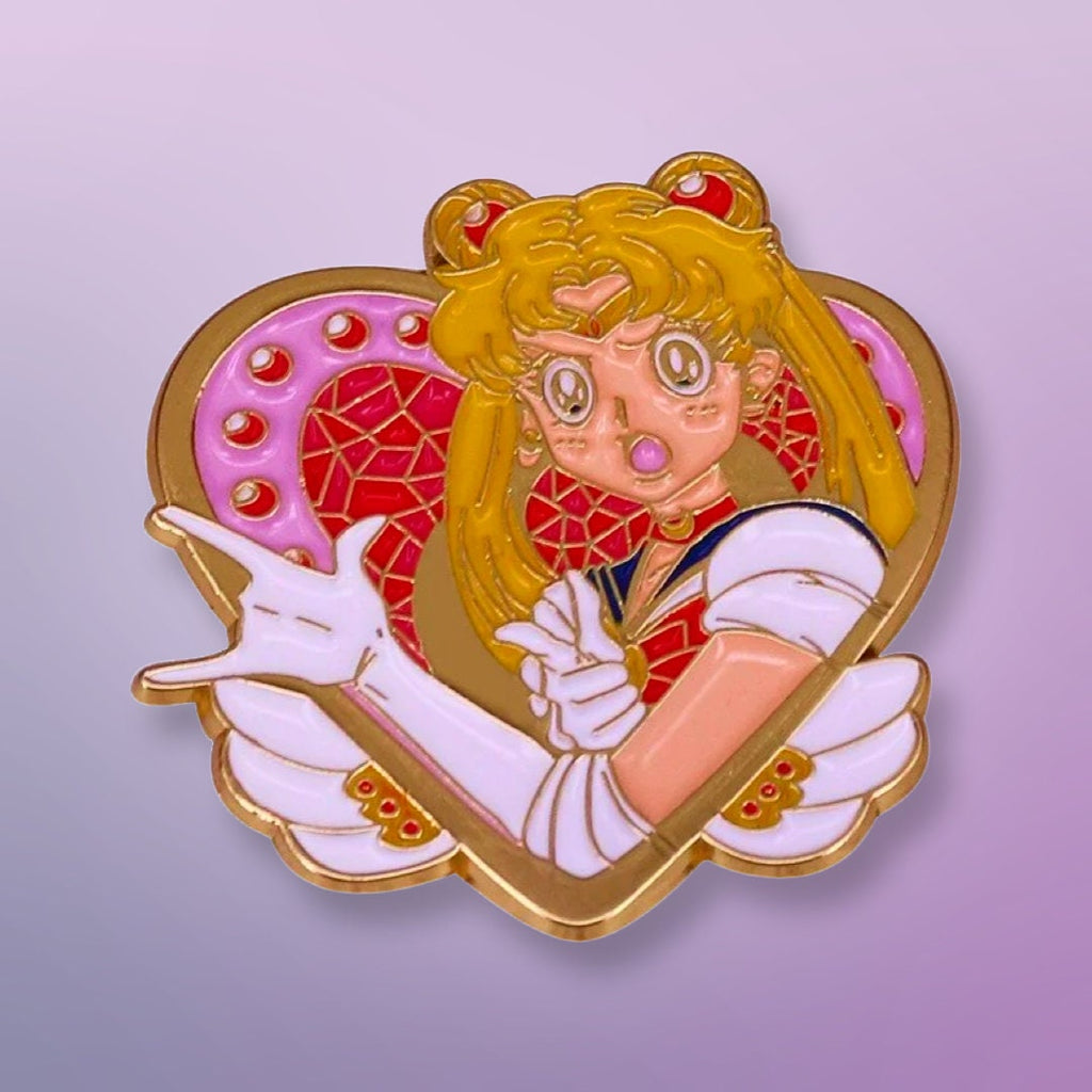 In The Name of the MOON I'll punish you! sailor moon enamel pin