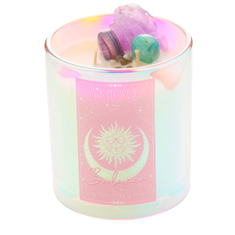 Manifestation Crystal Candle - Balance