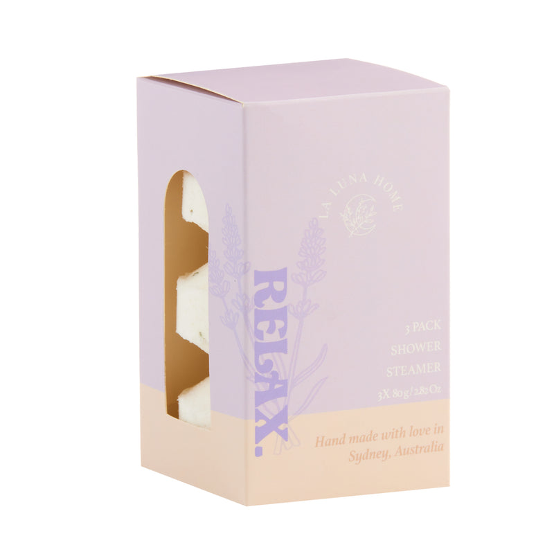 Relax Essential Oil Shower Steamer 3 Pack