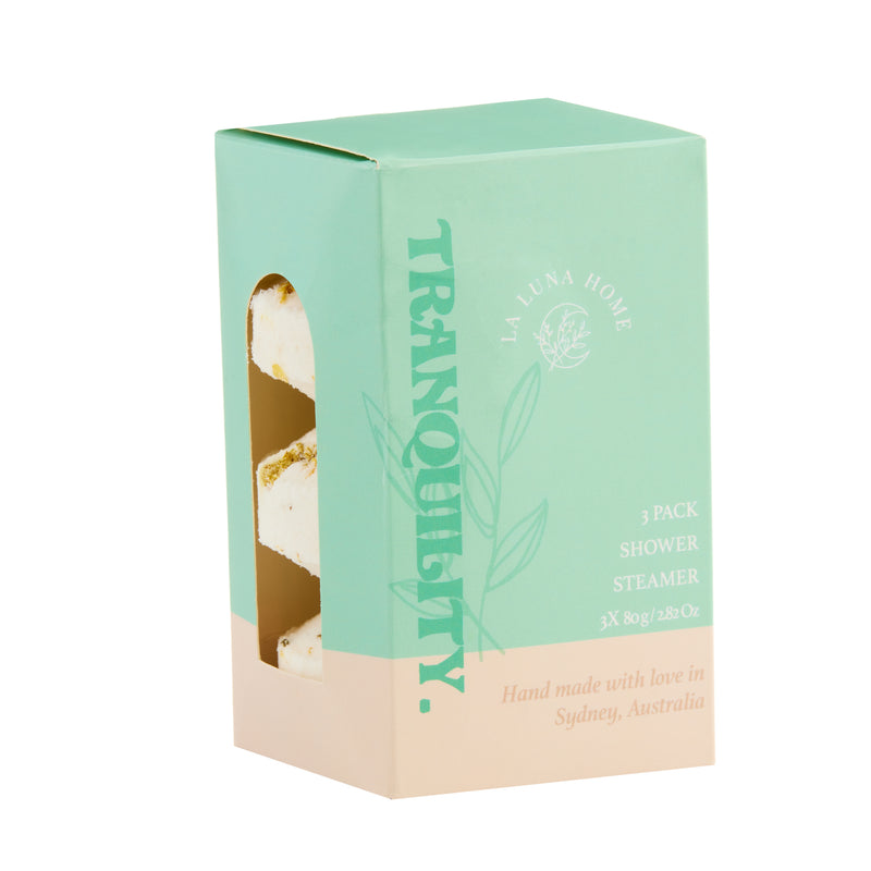 Tranquility Essential Oil Shower Steamer 3 Pack